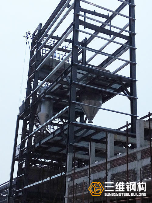 三维钢结构建筑案例图