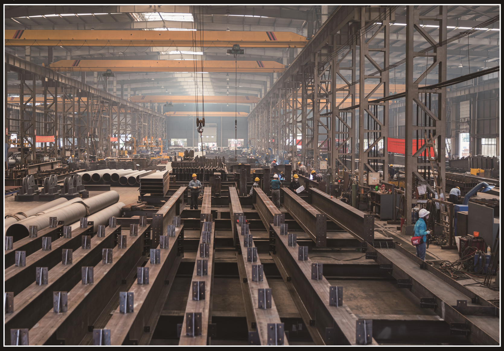 有条不紊的施工现场